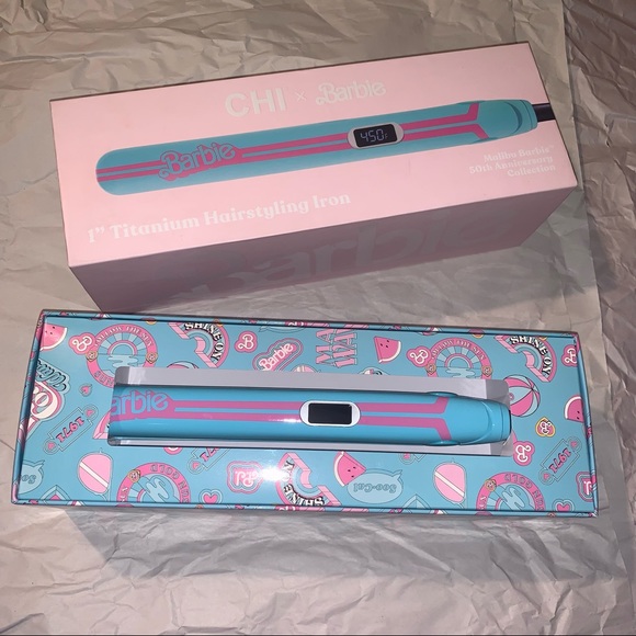 Other - CHI X Barbie 1” titanium hairstyling iron
